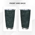 thumbnail image 3 of Salouo Chemical Print 20oz Tumbler with Lid,Stainless Steel Vacuum Insulated Tumbler Durable Insulated Coffee Mug Thermal Cup with Splash Proof Sliding Lid-Without Straw, 3 of 8