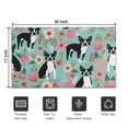 thumbnail image 5 of Green Boston Terrier and Flower Door Rugs,Washable Non Slip Door Mats Indoor,Decorative Door Mats,Entry Mat Indoor for Entrance,Bedroom,Kitchen,Bathroom,17"x30", 5 of 6