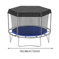 thumbnail image 2 of Kids Outdoor Trampoline with Sunshade Cover Durable TPE Material Jumping for Children Over 3 Years Backyard Play, 2 of 8