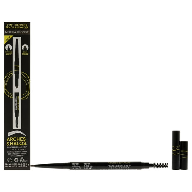 Maquillaje Lápiz y polvo definidor de cejas Arches and Halos 2 en 1 Mocha Blonde 0.017 oz