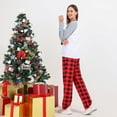 thumbnail image 5 of URMAGIC Matching Family Pajamas Sets Christmas PJ's Sleepwear Printed Top with Plaid Bottom, 5 of 13