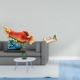 thumbnail image 2 of Escultura de resina Arowana Prosperity con muebles en miniatura de madera simulada para la entrada, la sala de estar, la casa de muñecas y la decoraci, 2 of 8