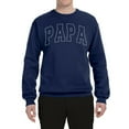 thumbnail image 2 of Wild Bobby PAPA Varsity Letters Unisex Crewneck Sweatshirt, 2 of 6