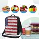 thumbnail image 4 of Disketp America Flag Glitter Bolsa Térmica Estampada para Almuerzo, Lonchera para Hombres y Mujeres Adultos, 4 of 7