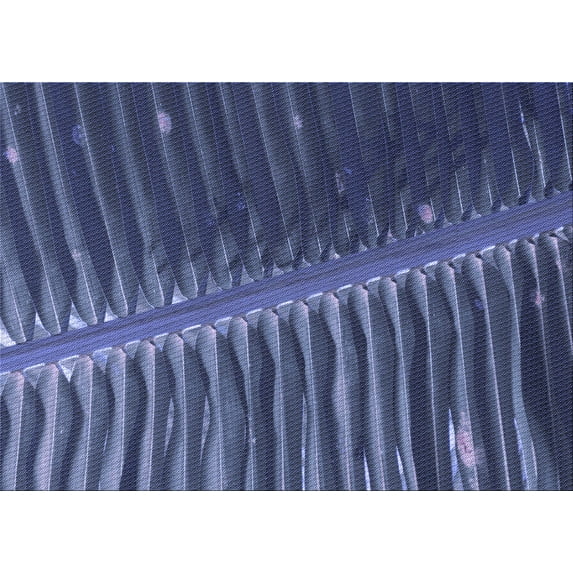 Ahgly Company Machine Washable Indoor Rectangle Transitional Periwinkle Purple Area Rugs, 2' x 4'