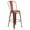 Kelly Red, variant on Flash Furniture Commercial Grade 30" High Distressed Kelly Red Metal Indoor-Outdoor Barstool with Back