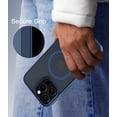 thumbnail image 6 of for iPhone 12 Pro Max Case Compatible with MagSafe, Translucent Matte Shockproof Phone Case Cover - Blue, 6 of 7