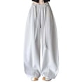 thumbnail image 4 of Baggy Barrel Sweatpants for Women 2026 Trendy Elastic Waist Wide Leg Casual Loose Lantern Trouser Pants, 4 of 4