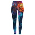 thumbnail image 4 of Stephy Costume Women Colorful Leggings Fancy Costume Glitter 3D Printing Costume for Women, Blue, M, 4 of 4