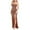 Khaki, variant on LYEAA Club Dresses for Women 2024 Sleeveless Rhinestone Mesh Long Dress Elegant Dress Slit Bodycon Solid Color Dress Slightly Sheer Slip Dress Fashion Dress Stretchy Casual Ball Gown Dress Beige S