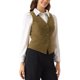 thumbnail image 4 of INSPIRE CHIC Chaleco de mujer Steampunk de terciopelo sin mangas con botones y cuello en V, chalecos de traje S color caqui, 4 of 6