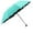A004- Mint Green, variant on Black Glue Umbrella - Water - Activated Blooming Pattern, UV Protection, 3 - Fold Sun Umbrella - Green, for Daily Commute, Outdoor Activities, Sunny & Rainy Days