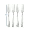 Mainstays Swirl Stainless Steel Dinner Fork Set, 4 Piece