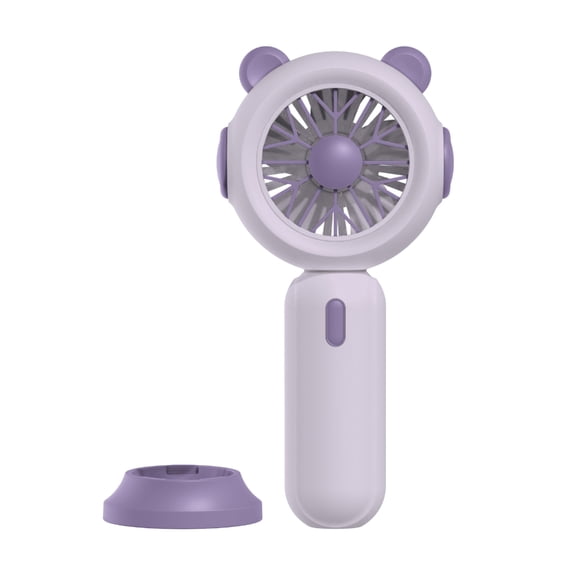 Out Camping Mini Handheld Fan AA Battery Operated 3 Speed Desktop Fan