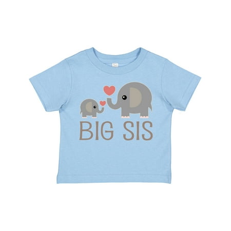 

Inktastic Big Sis Elephant Gift Toddler Toddler Girl T-Shirt