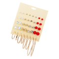 thumbnail image 4 of Aretes colgantes Hugo multicolor 32 piezas, 4 of 7