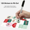 thumbnail image 3 of Big Dot of Happiness Christmas Stockings Gift Tag Stickers, Assorted Winter Holiday Party Gift Tag Labels, To and From Stickers - 12 Sheets - 120 Stickers, 3 of 8