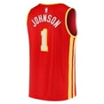 thumbnail image 3 of Men's Fanatics Jalen Johnson Red Atlanta Hawks Fast Break Replica Jersey - Icon Edition, 3 of 3