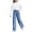 Blue, variant on TopLLC Spring And Summer Children's Girls' Basic Casual Solid Long Pocket Jeans Girl Pants