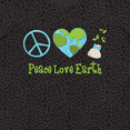thumbnail image 4 of Inktastic Peace Love Earth Women's Plus Size T-Shirt, 4 of 5