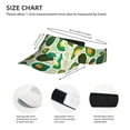 thumbnail image 3 of Sikiie Green Avocado Sun Visor Hat Adjustable Velcro Golf Visor Sports Sunscreen Visor Hat for Outdoor Activities, 3 of 7