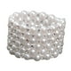 thumbnail image 3 of Pulsera elástica de perlas y diamantes de imitación para bodas, bailes de graduación, disfraces y desfiles. 6 hileras, 3 of 9