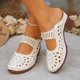 thumbnail image 5 of Correas de Tacón para Tacones Altos Zapatillas de Mula Casuales de Pie Cerrado de Moda con Tacón de Bloque de Corte Ventilado para Tacones Altos de las Mujeres, 5 of 8