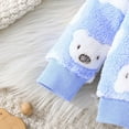thumbnail image 5 of Tiijoy Boys Outfits Cute Bear Embroidery Fuzzy Sweatshirt and Pants Set, Sizes 9-12M, 5 of 8