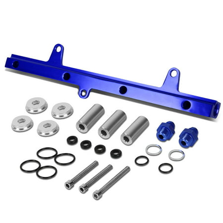 For 1989 to 1994 Nissan 240SX Top Feed High Flow Fuel Injector Rail Kit (Blue) - S13 SR20DET 90 91 92