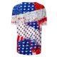 thumbnail image 4 of Fiudx Ofertas de La Semana Camiseta de Manga Corta con Cuello Redondo y Estampado Del Día de La Independencia Informal a La Moda para Mujer Top/Camisa de Manga Corta con Cuello Redondo, 4 of 5