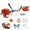 Orange, variant on Thehsnt 52cc 2-in-1 Gas String Trimmer & Hedge Trimmer w/ Shoulder Strap