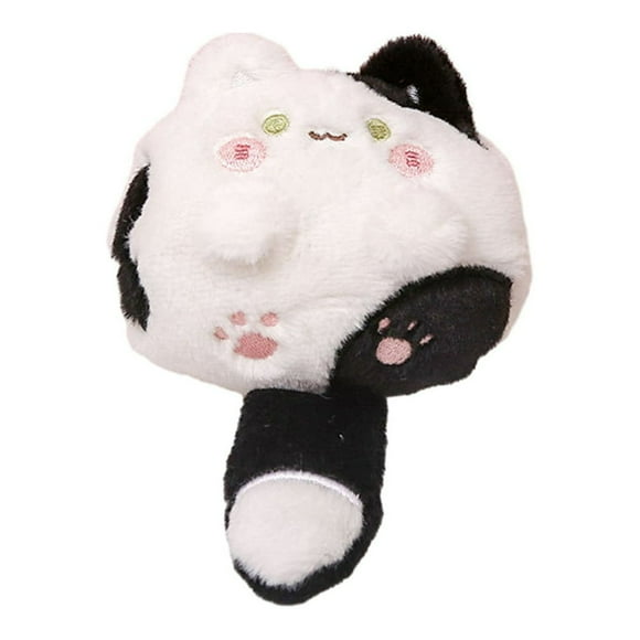 Cat Plush Pendant Cute Fat Body Anime Kitten Plushies Decorative Soft Stuffed Animal Doll Keyring Backpack Charms Girl Gift