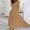 A-Khaki, variant on Aueoeo Womens Dresses Fall , Womens Cocktail Dresses Crewneck Lantern Long Sleeve Formal Dress Tie Waist Maxi Dresses