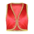 thumbnail image 3 of YONGHS Gilet Sans Manches pour Garçons Prince Arabe avec Pantalon Tenues de Fête d'Halloween Rouge 16, 3 of 7