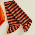 thumbnail image 5 of Cjfdfy Newborn Baby Boy Girls Halloween Costume Outfit Pumpkin Bat Cat Hooded Sleeveless Zipper Romper With Stripe Socks Infant Cute Animal Warm Hooded Sleeveless Jumpsuit 0-2Y, 5 of 9