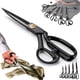 thumbnail image 1 of Tijeras Multifuncionales para Cortar Ropa, Ergonómicas, de Acero Inoxidable, con Cierre de Seguridad para Costura y Manualidades., 1 of 4