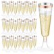 thumbnail image 2 of Copa de champán desechable de 5/25/50 piezas, Copas de flautas de plástico, suministros para fiesta de cumpleaños, boda, Bar, bebida, vino tinto, helado, 5OZ, 2 of 4