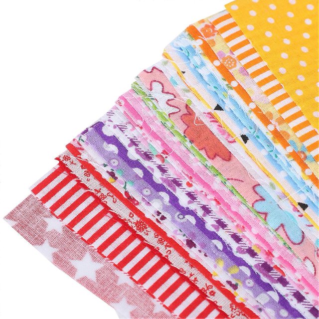 Quilting Fabric 50 Colors Cotton Printed DIY HandMade Sewing Supplies 25 x 25cm