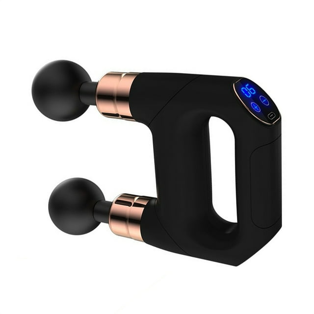 Unatoiry Electric Dual Heads Massager Adjustable Muscle Relaxation Fitness Training Massage Equipment LCD
