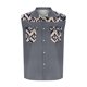 thumbnail image 4 of Camisas de Cuello para Hombres, Moda Casual Día de la Independencia Imprimir Turndown Bolsillos sin Mangas Tanque Deportivo, 4 of 5