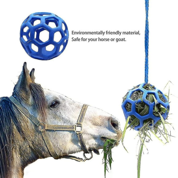 1 Pack Horse Treat Ball Hay Feeder Toy, Goat Feeder Ball Goat Hay Feeder Hanging Feeding Toy For Horse Goat Sheep Relieve Stress
