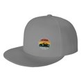 thumbnail image 1 of DouZhe Cap Casquette Snapback Flat Brim, Rétro Arc-en-Ciel Voiture Imprime Réglable Gris Adulte Baseball Cap, 1 of 6