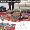 thumbnail image 5 of Colorful Ethnic Outdoor Rug for Patio/Deck/Porch, Non-Slip Large Area Rug 4 x 6 Ft, Modern Abstract National Geometric Red Indoor Outdoor Rugs Washable Area Rugs, Reversible Camping Rug Carpet Runner, 5 of 8