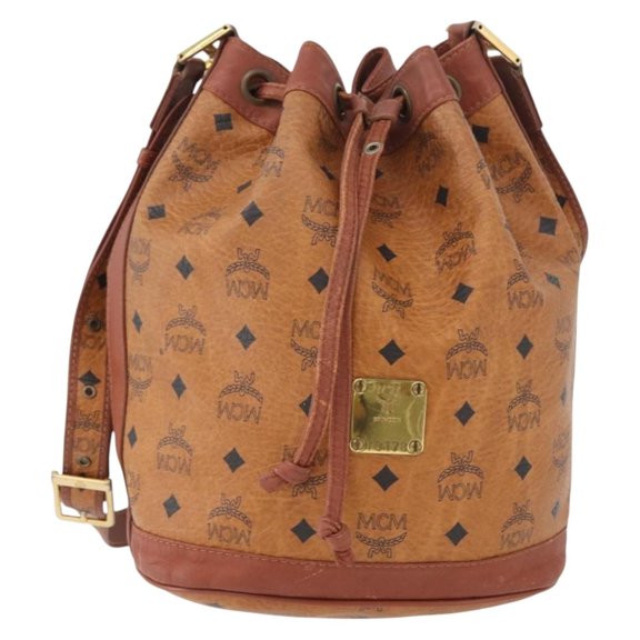 Pre-Owned MCM Visetos Canvas And Leather Brown Canvas Shoulder Bag Bag