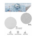 thumbnail image 6 of Blue Crab Front Door Mat Ocean Coral Starfish Vintage Wood Grain Welcome Doormat Indoor Outdoor Entrance Floor Mat Non-Slip Washable Runner Rug for Front Porch Decor 18x60 Inch, 6 of 6