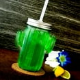thumbnail image 2 of BarConic® Cactus Mason Jar Glass - W/ Lid, 2 of 4