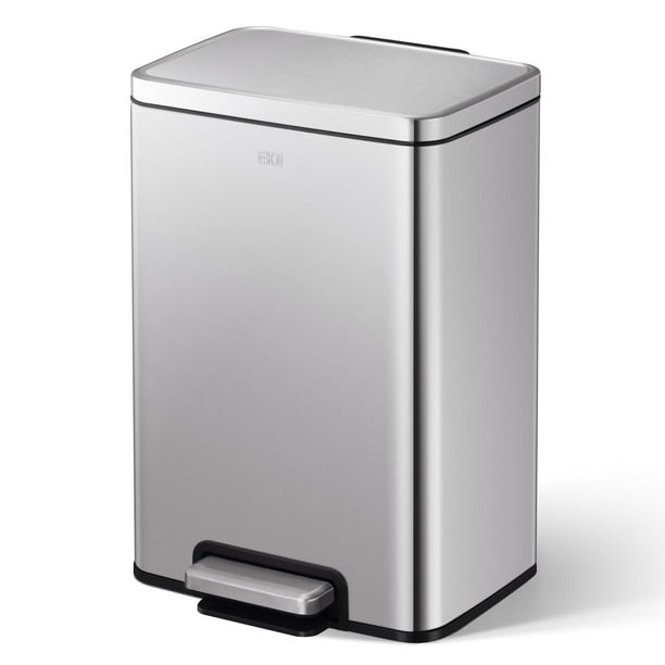 Bote de basura EKO Madison Acero Inoxidable 20 L Con tapa y pedal EK9361MMT-20L
