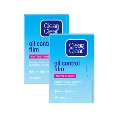 Papier Absorbant Visage Clean & Clear - 3 Packs De 60 Feuilles, Contrôle De Brillance
