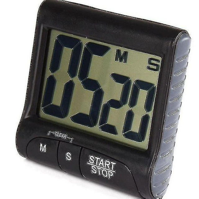 Temporizador y cronómetro digital de cocina, pantalla grande, alarma fuerte, magnético, soporte