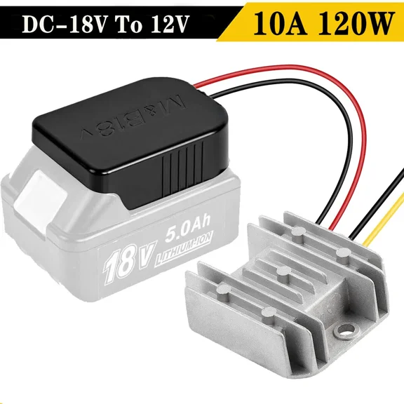 For Makita DC 18V to 12V 10A 120W Step Down Voltage Converter Battery Regulator